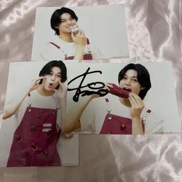 후지타 코타로 브로마이드 3종 세트 친필 사인 포함