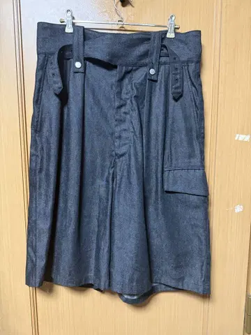 SUBLATIONS 데님 그루카 카고 숏팬츠