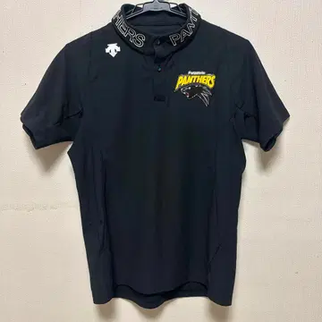 데상트 피케 셔츠 블랙 S PANTHERS 배구