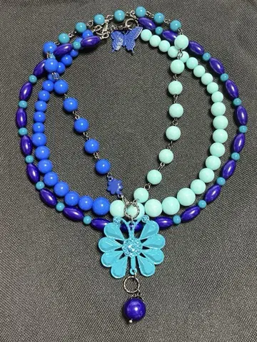 미사용 ANNA SUI 안나수이 꽃 나비 목걸이 팔찌 벨트