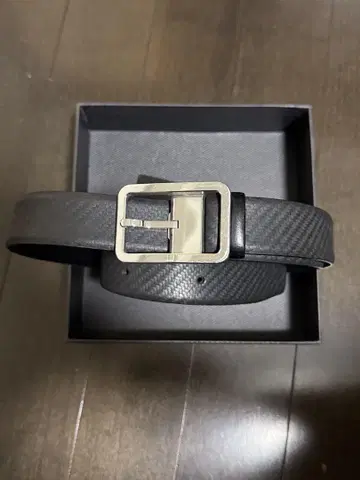 던힐 dunhill 벨트 카본 엠보 가죽