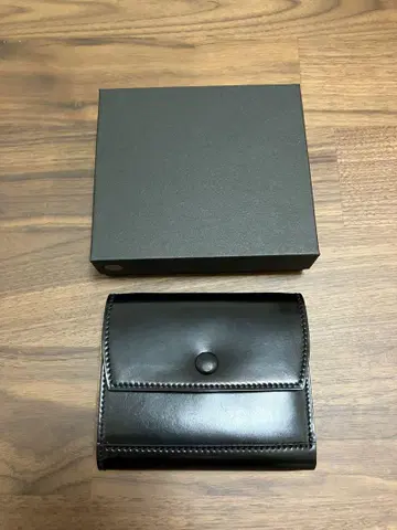 만소 더블 호윈 피세형 지갑 블랙