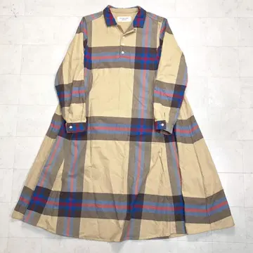 [ 새상품급 ] BEAMS BOY 빔즈 보이 플란넬 셔츠지 원피스
