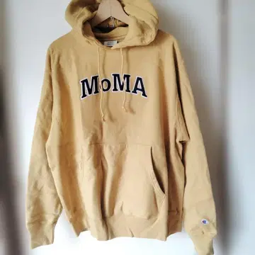 미사용 Champion MoMA 후드티 가을 컬러 겨자색 L 챔피온 모마