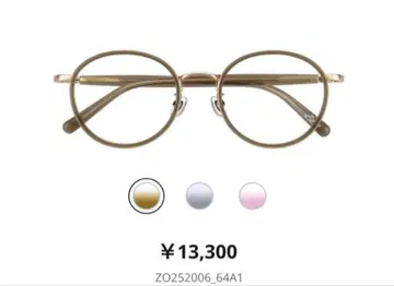 Zoff 미즈코시 미사토 ZO252006_64A1 브라운 클리어 안경