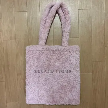 GELATO PIQUE 플리스 토트백 핑크