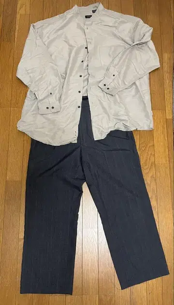 IZOD 긴팔 셔츠, 슬랙스 세트