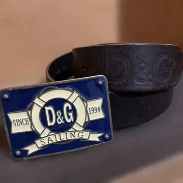 돌체앤가바나 앤티크 버클 벨트 가죽