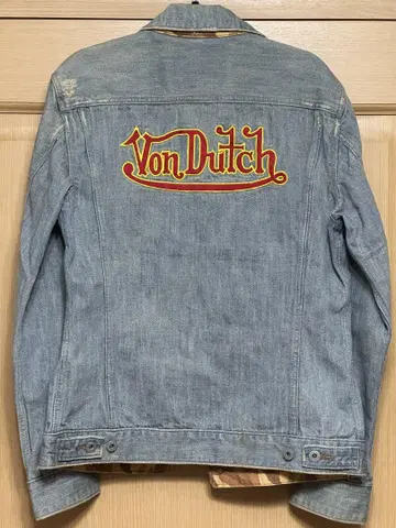 Von Dutch 자수 패치 데님 자켓