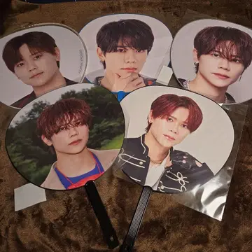 INI 후지마키 쿄스케 부채 세트