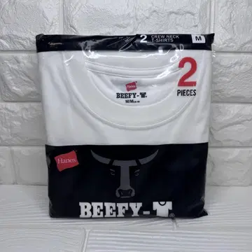 [ 새상품 ] 헤인즈 비피 크루넥 티셔츠 2팩 화이트 M