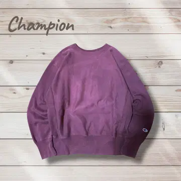 Champion 리버스 위브 구제 의류 무지개색 파랑 택 맨투맨