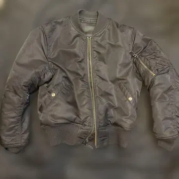 AVIREX 블랙 MA-1 플라이트 자켓