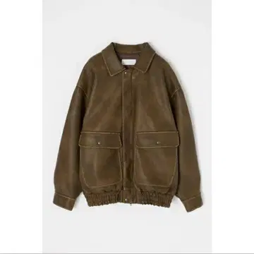 MOUSSY F/LEATHER A-2 플라이트 자켓