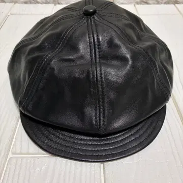 SCHOTT - LEATHER NEWSBOY CAP