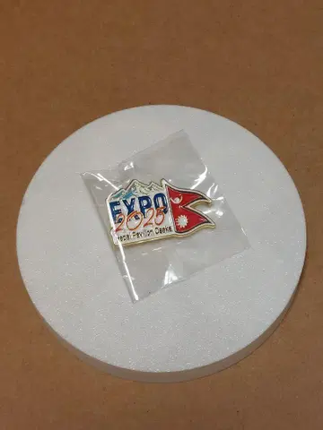 만국박람회 EXPO 2025 네팔관 공식 핀 배지