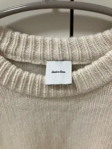 Spick & Span 로우게이지 아이보리 긴팔 니트