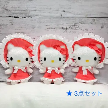 헬로키티 키티 컬러풀 보닛 마스코트 캐릭터 굿즈