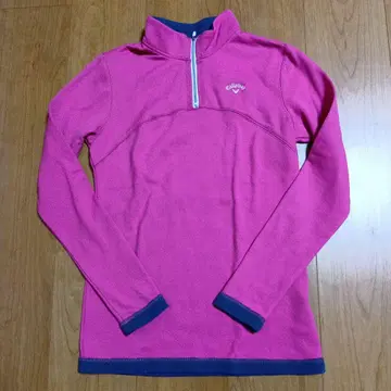[컨디션 최상] Callaway 여성용 하프 지퍼 모크넥 상의 M