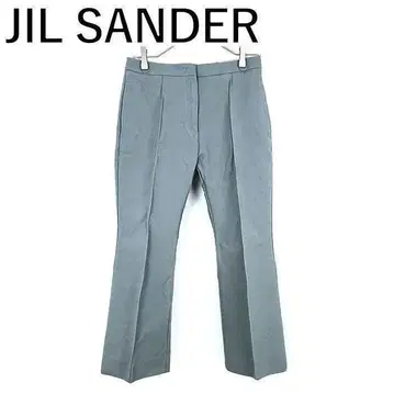 새상품급 질 샌더 JIL SANDER 플레어 팬츠 센터 프레스 블루
