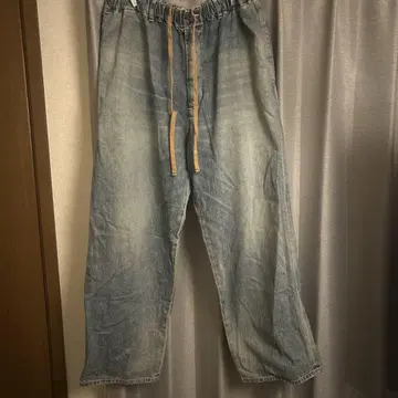 YOKO SAKAMOTO 데님 트라우저스 FADE INDIGO