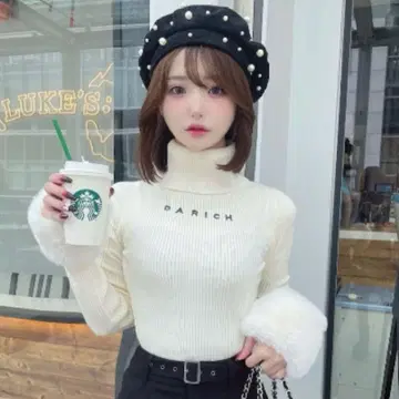 다리치 스무스 퍼 리브 니트탑