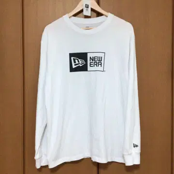 [ 새상품급 ] NEW ERA/뉴에라 박스 로고 롱T L 사이즈/화이트