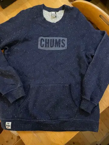 빅사이즈 CHUMS XL 네이비 크루넥 트레이닝 맨투맨