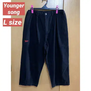 Youngersong 와이드 팬츠 [L] 블랙 남성용 브라 가을/겨울