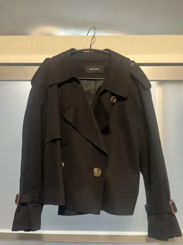 JEANASIS 지나시스 숏 트렌치코트 블랙