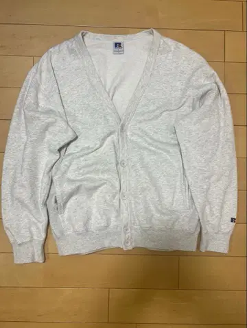 러셀 애슬레틱 멜란지 그레이 가디건 러셀 애슬레틱