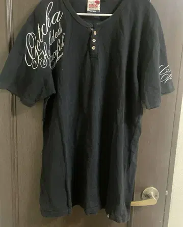 Gotcha 블랙 헨리넥 XX-LARGE
