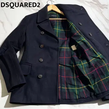 새상품급 디스퀘어드 피코트 더블 체크 아우터 [ 105 ]