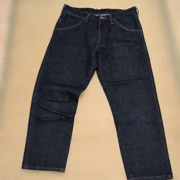 랭글러 다크 블루 스트레이트 레그 데님