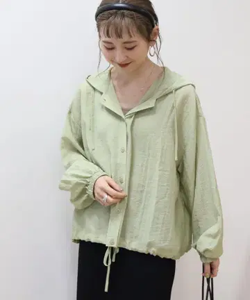 후디 셔츠 라이트 카키 L 아메리칸 홀릭