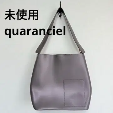 미사용 quaranciel 숄더 백 그레이 고급 부드러운 포켓