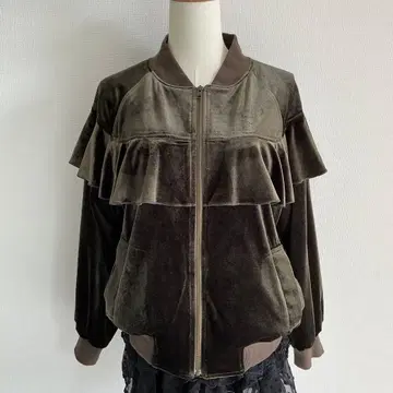 벨로아 프릴 블루종 모리걸 페어리 그런지 다크 페어리 카키