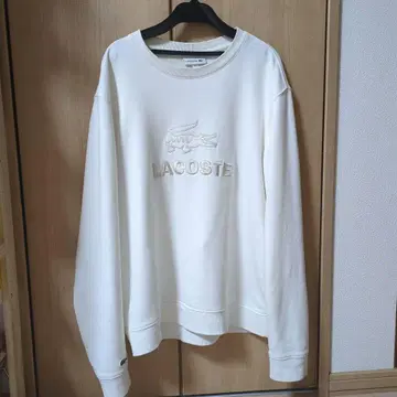 라코스테 LACOSTE 빅 로고 맨투맨 트레이닝복 L 사이즈