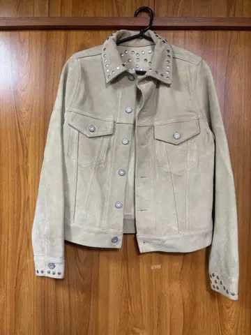 MOUSSY 스터드 장식 가죽 자켓 FREE 사이즈