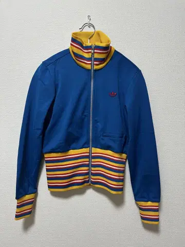 [ 미사용 새상품 ] adidas 크롭 저지 자켓 블루 S 사이즈