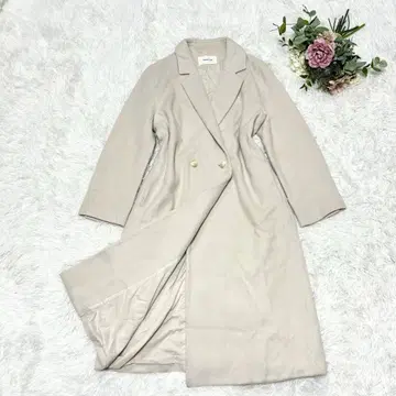[새상품급] 프레이 아이디 체스터 코트 롱 기장 울 아이보리