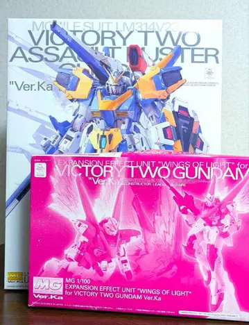 MG V2 어솔트 버스터 건담 Ver.Ka & 빛의 날개 세트