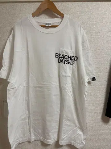 BEACHED DAYS 포켓 티셔츠 XL 화이트