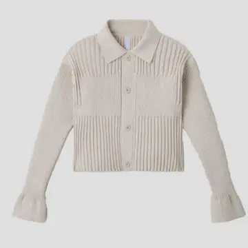 CFCL FLUTED CROPPED SHIRT CARDIGAN
