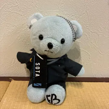 BE:FIRST SOTA 봉제 인형 파랑 곰 볼체인 포함 약 14cm