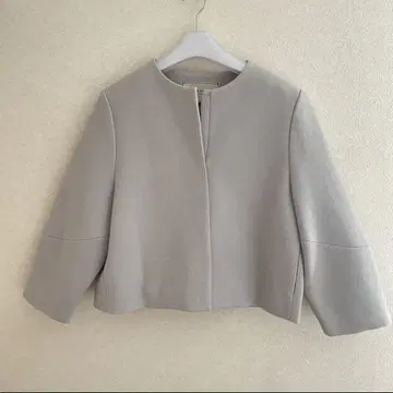 UNITED ARROWS 노카라 자켓 그레이 후크