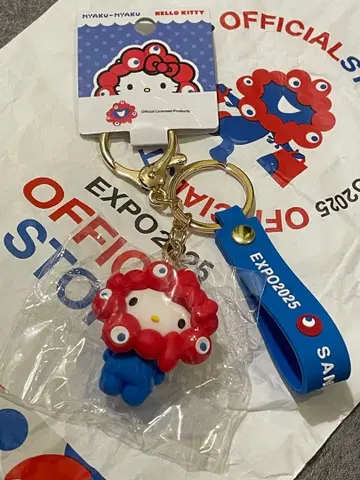 오사카 간사이 만박 미야쿠미야쿠 산리오 변신 키링 키티