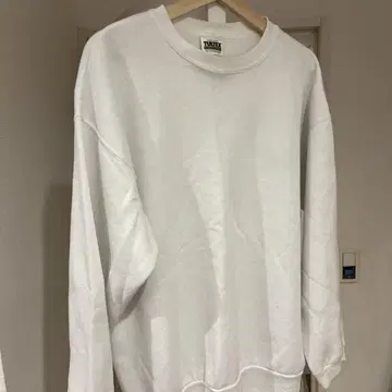 US 90s TULTEX 화이트 무지 맨투맨 L 사이즈