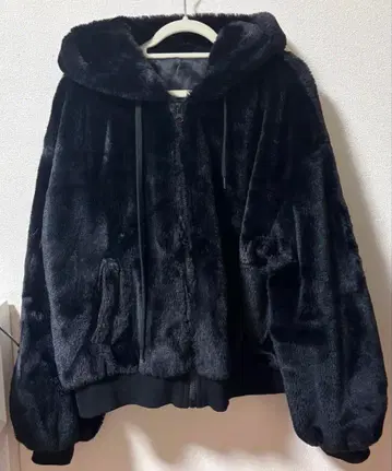 토끼 퍼 후드티