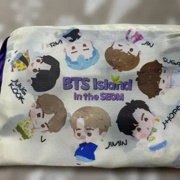 미사용 새상품 BTS 인더섬 에코백 프렌즈 (화이트)